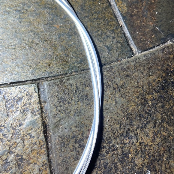 Sterling Silver Omega Necklace - Picture 2 of 4